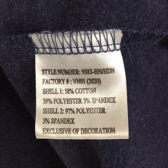 Huntworth 1/4 Zip Pullover Men Size XL Navy Blue Cotton Blend Base Layer Hunting - Picture 7 of 7